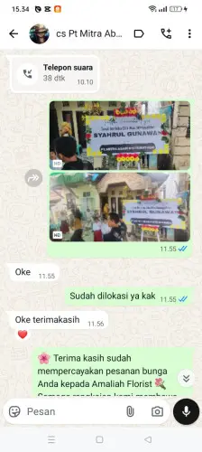 Testimonial Papan Bunga rawamangun